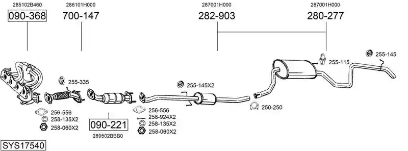 BOSAL SYS17540