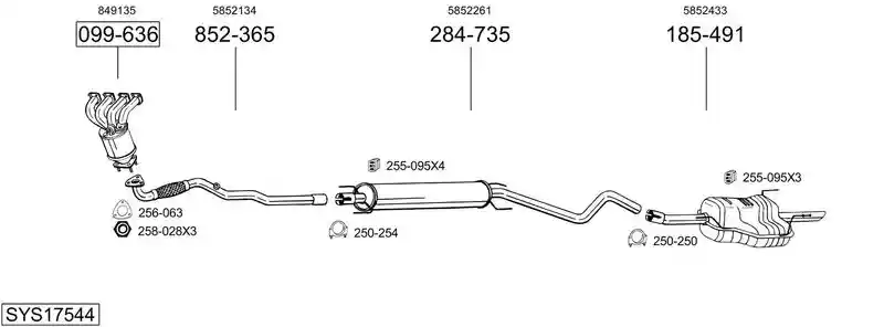 BOSAL SYS17544