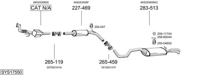 BOSAL SYS17550