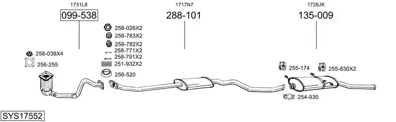 BOSAL SYS17552