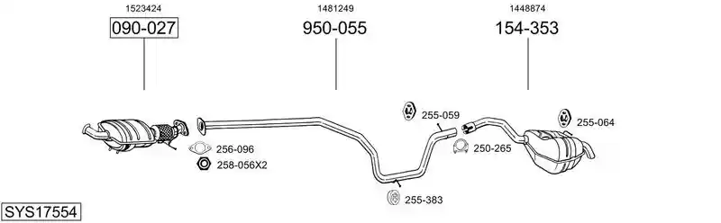 BOSAL SYS17554
