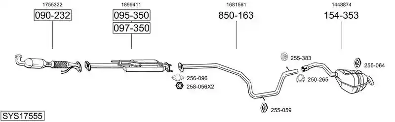 BOSAL SYS17555
