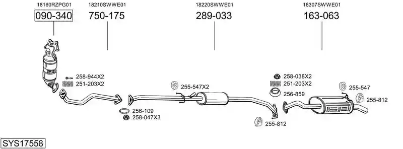 BOSAL SYS17558
