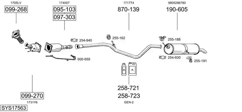 BOSAL SYS17563