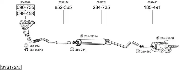 BOSAL SYS17575