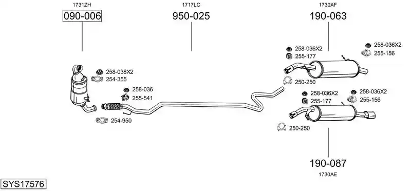BOSAL SYS17576