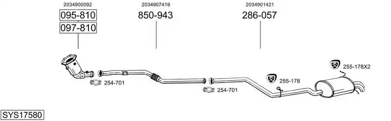 BOSAL SYS17580