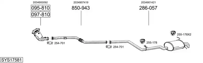 BOSAL SYS17581