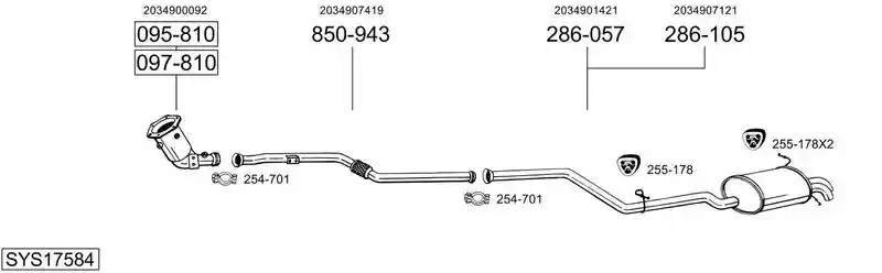 BOSAL SYS17584