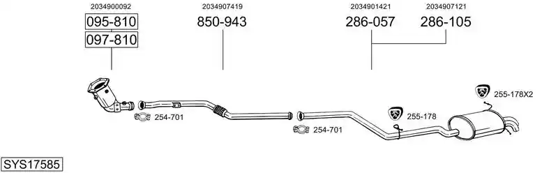 BOSAL SYS17585