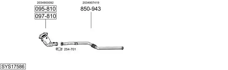 BOSAL SYS17586
