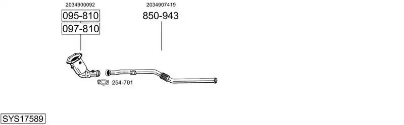 BOSAL SYS17589