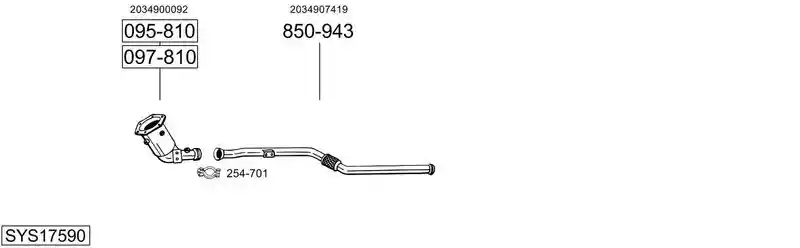 BOSAL SYS17590