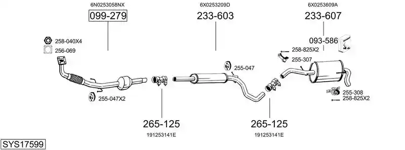 BOSAL SYS17599