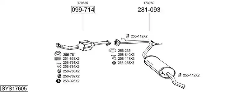 BOSAL SYS17605