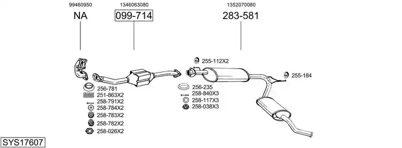BOSAL SYS17607