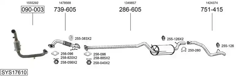 BOSAL SYS17610