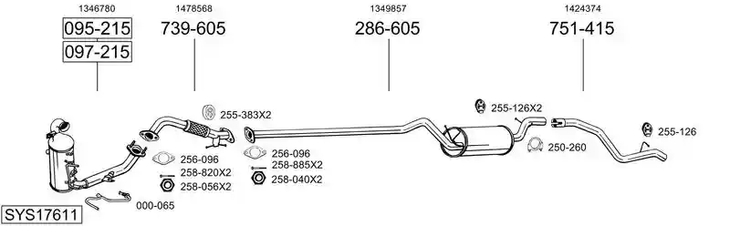 BOSAL SYS17611