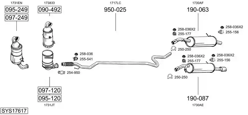BOSAL SYS17617