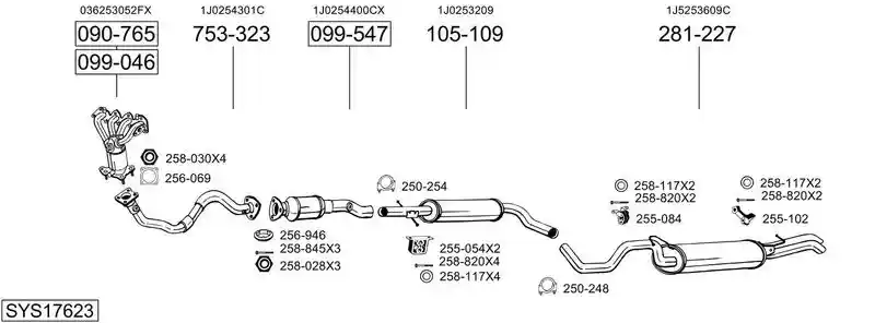 BOSAL SYS17623