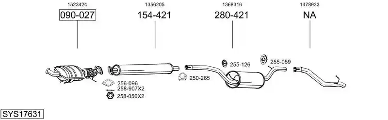 BOSAL SYS17631