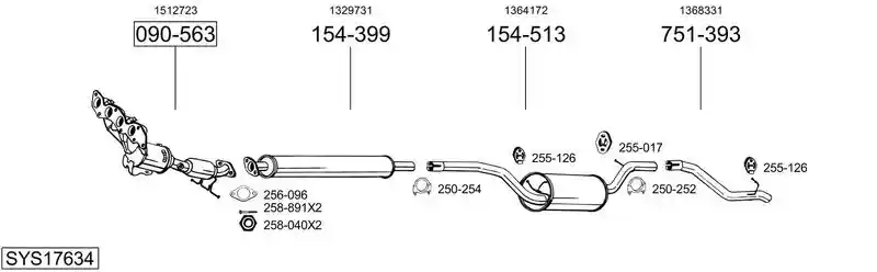 BOSAL SYS17634
