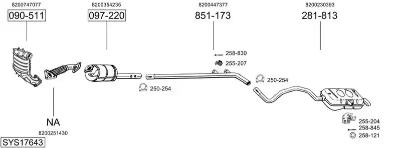 BOSAL SYS17643