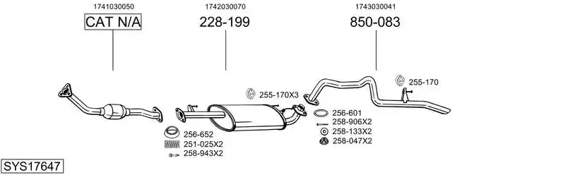 BOSAL SYS17647