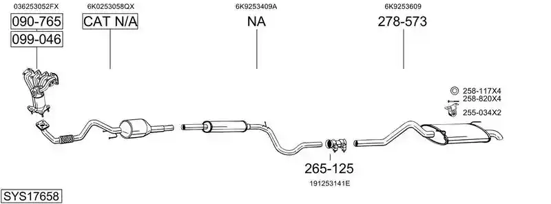 BOSAL SYS17658