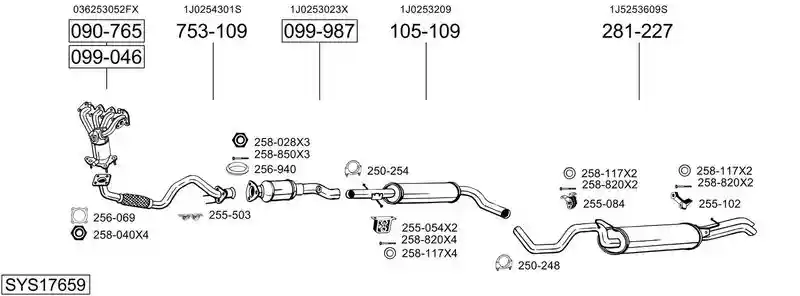 BOSAL SYS17659