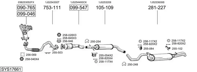 BOSAL SYS17661
