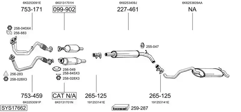 BOSAL SYS17662