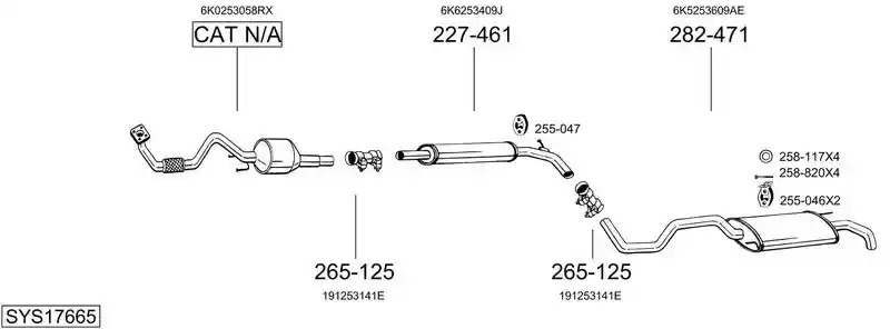 BOSAL SYS17665