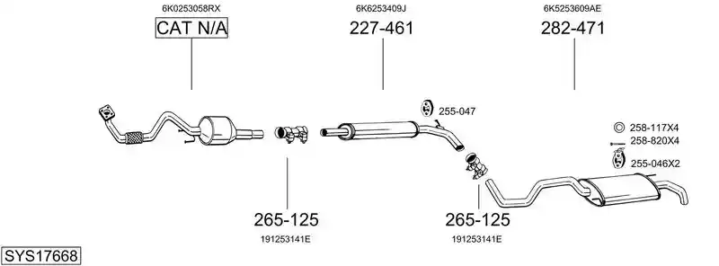 BOSAL SYS17668