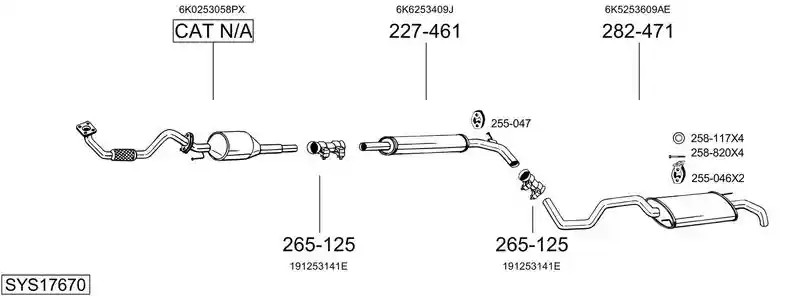 BOSAL SYS17670