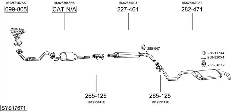 BOSAL SYS17671