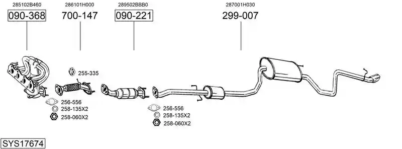BOSAL SYS17674