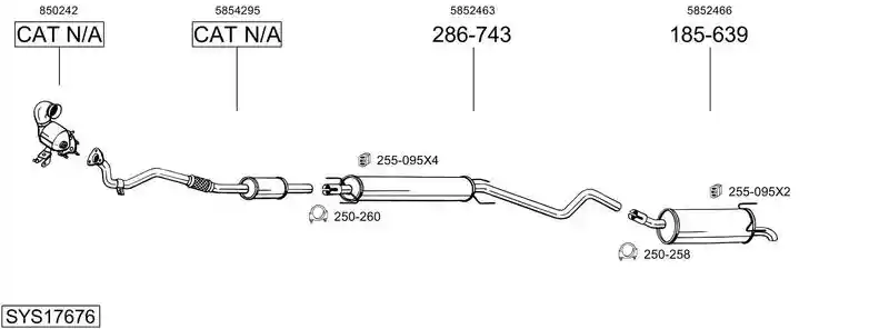 BOSAL SYS17676