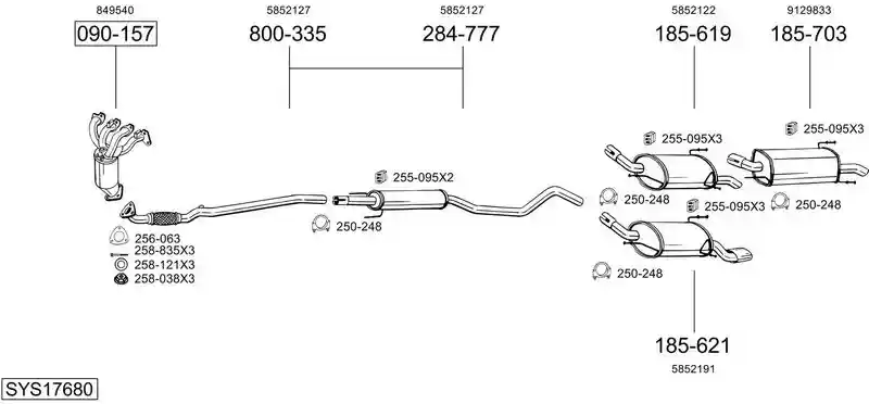 BOSAL SYS17680