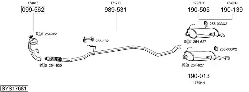 BOSAL SYS17681