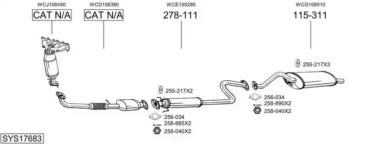 BOSAL SYS17683