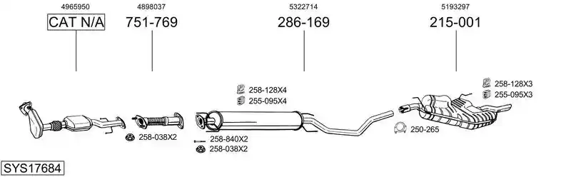 BOSAL SYS17684