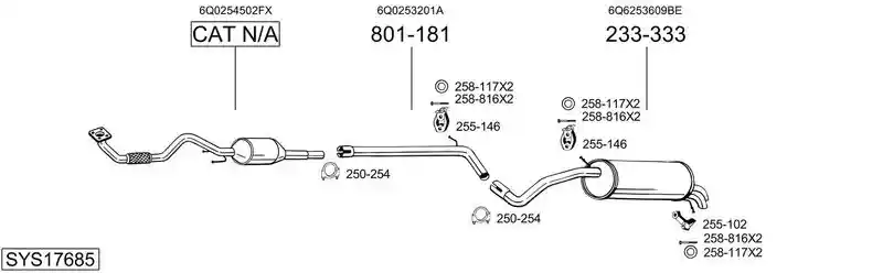 BOSAL SYS17685