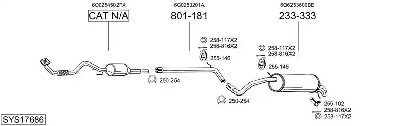BOSAL SYS17686