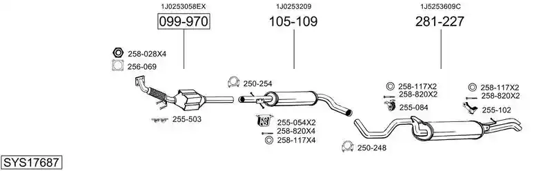 BOSAL SYS17687