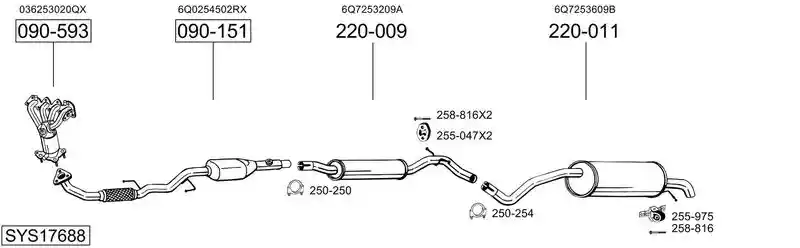BOSAL SYS17688