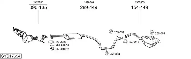 BOSAL SYS17694