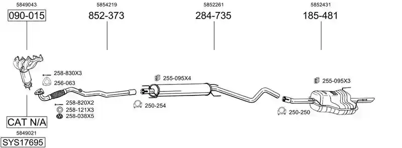BOSAL SYS17695