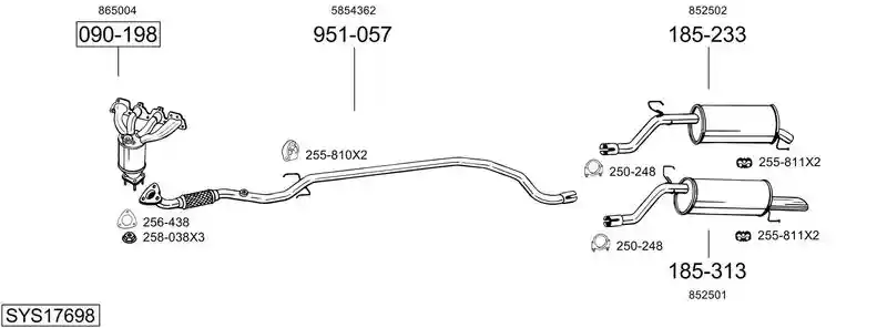 BOSAL SYS17698