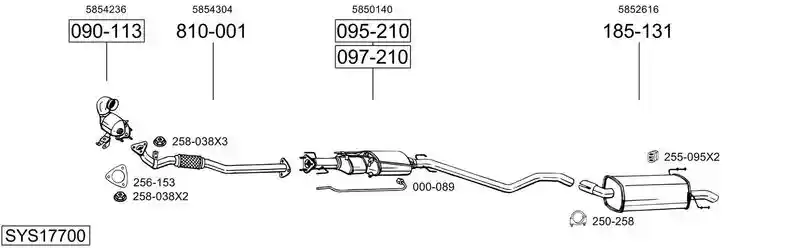 BOSAL SYS17700